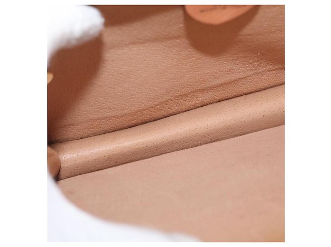 Céline Borsa a mano in tela Macadam CELINE in pelle PVC marrone oro Auth 160851 D'oro - vista 11