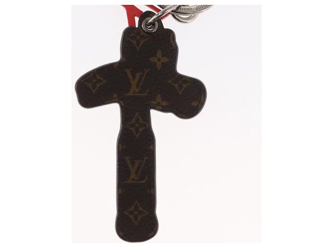 LOUIS VUITTON Monogram Comics Portachiavi Hammer Blu Argento MP3107 Auth 157940 - vista 6