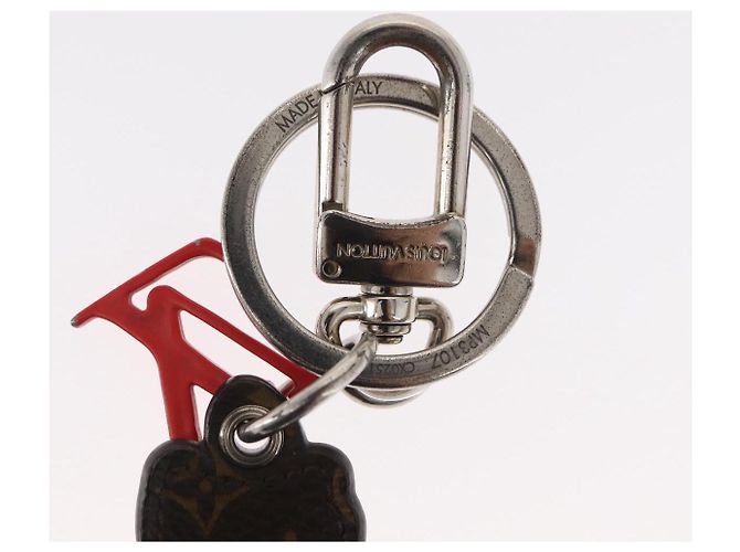 LOUIS VUITTON Monogram Comics Portachiavi Hammer Blu Argento MP3107 Auth 157940 - vista 7