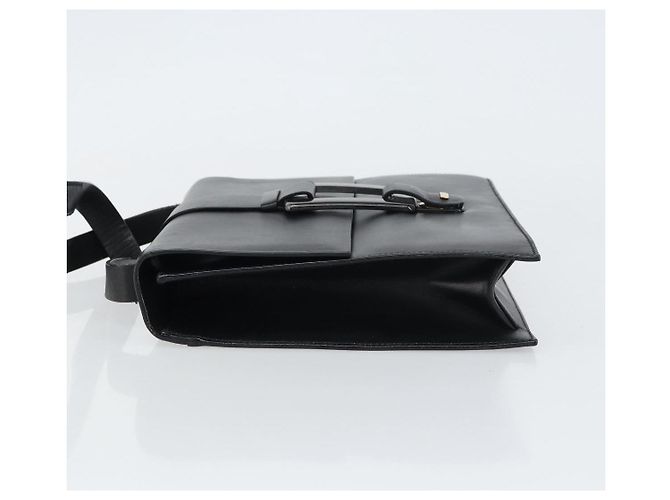 Borsa a Spalla in Pelle GUCCI outlet Nera Argento Auth bs32045 Nero - vista 5