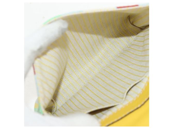 Borsa a vita LOEWE in pelle gialla argento Auth 159022V Giallo - vista 10