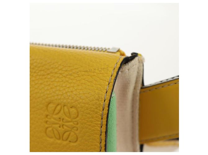 Borsa a vita LOEWE in pelle gialla argento Auth 159022V Giallo - vista 2
