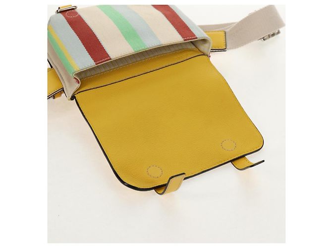 Borsa a vita LOEWE in pelle gialla argento Auth 159022V Giallo - vista 22