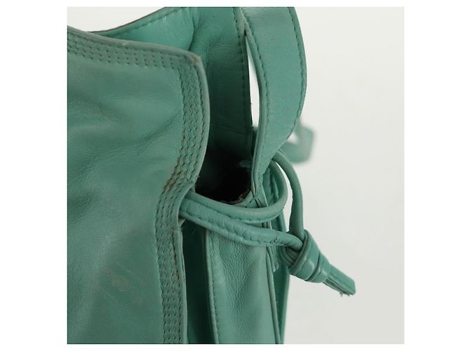 LOEWE Borsa a Spalla Anagram in Pelle Menta Auth ep12375 Verde - vista 11
