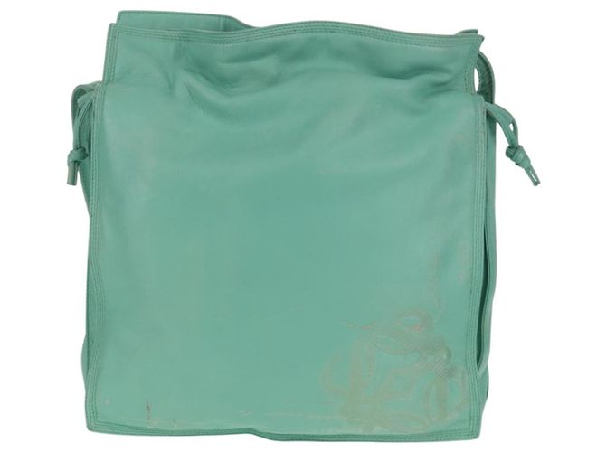 LOEWE Borsa a Spalla Anagram in Pelle Menta Auth ep12375 Verde - vista 13