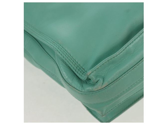 LOEWE Borsa a Spalla Anagram in Pelle Menta Auth ep12375 Verde - vista 17