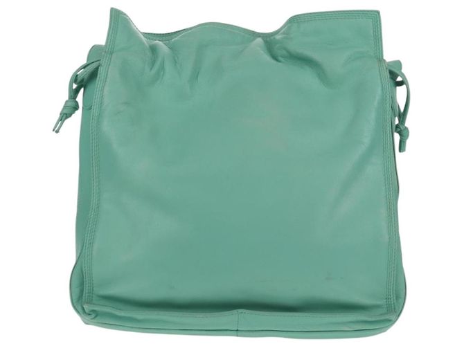 LOEWE Borsa a Spalla Anagram in Pelle Menta Auth ep12375 Verde - vista 4