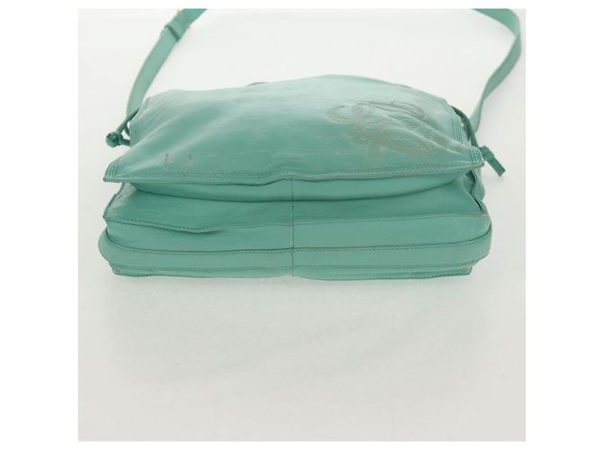 LOEWE Borsa a Spalla Anagram in Pelle Menta Auth ep12375 Verde - vista 7