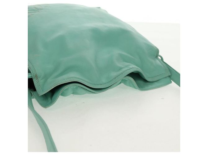 LOEWE Borsa a Spalla Anagram in Pelle Menta Auth ep12375 Verde - vista 8