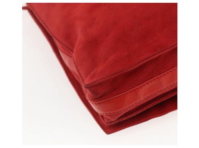Borsa a Spalla LOEWE Camoscio Rosso Oro Auth 160681 D'oro - vista 16