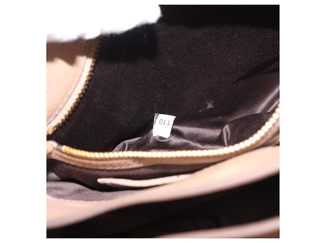 Borsa a mano Miu Miu Madras in pelle 2 vie beige oro Auth 157273 D'oro - vista 12