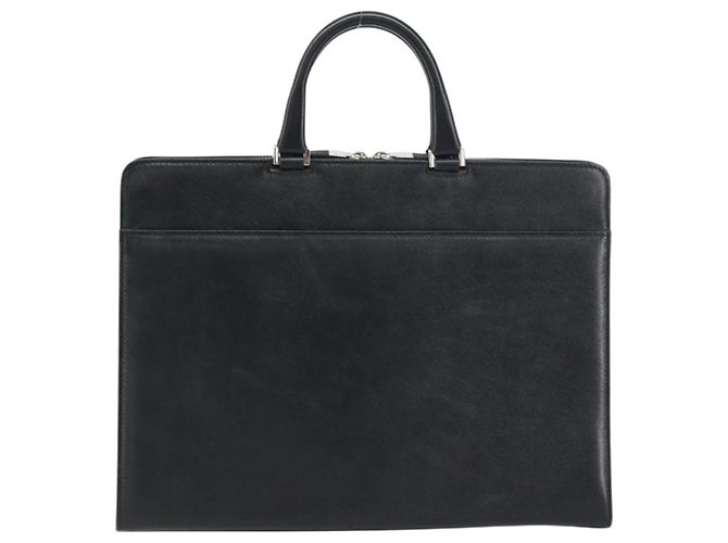 Borsa a mano in pelle nera e argento autentica BURBERRY 151783 Nero - vista 2