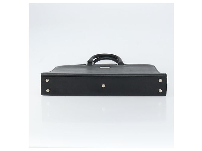 Borsa a mano in pelle nera e argento autentica BURBERRY 151783 Nero - vista 5