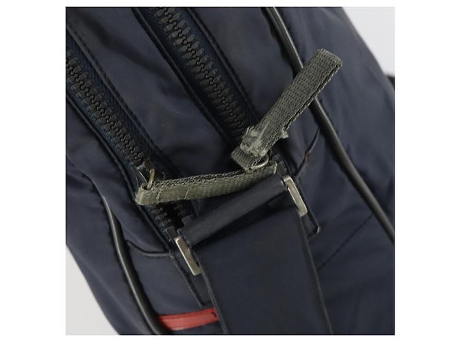 PRADA Sporttasche aus Nylon 2-Wege Marine Auth ka1096 Marineblau - Ansicht 11