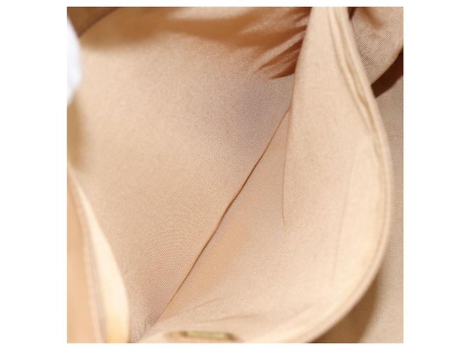 Borsa a Spalla CHANEL in Pelle di Agnello Beige Oro CC Auth BA9196 D'oro - vista 20