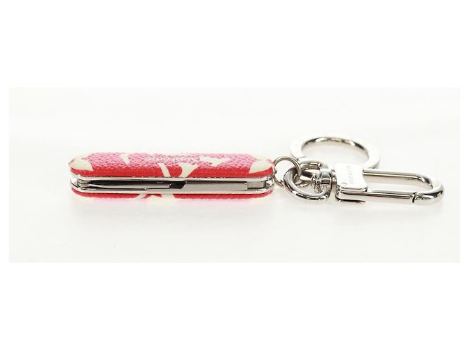 LOUIS VUITTON Monogramma LV �~ Supreme Portachiavi Strumento da Tasca MP2070 LV Auth 160894SM Rosso - vista 9