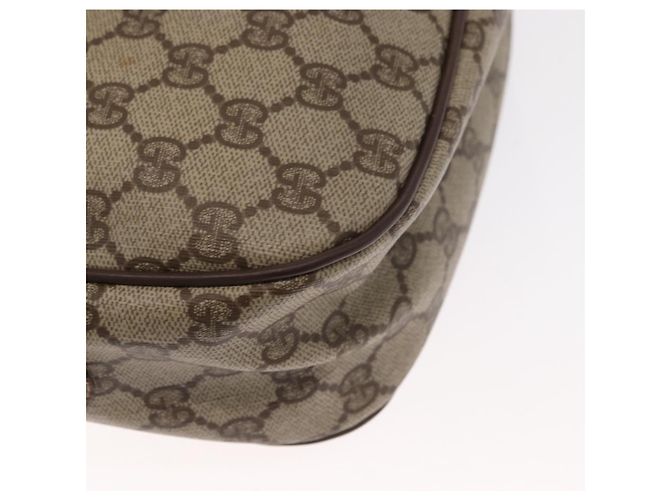 Borsa Sherry Line GG Supreme Web di GUCCI in PVC beige e oro 001 904 2032 Auth 160592 D'oro - vista 12