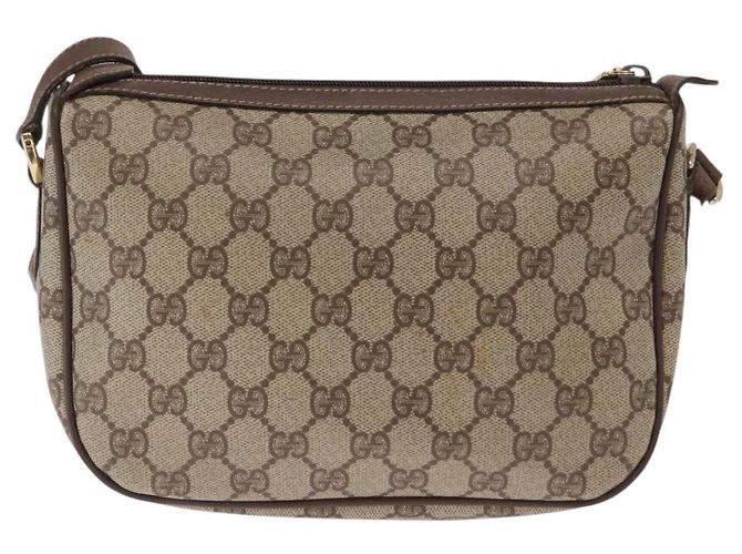 Borsa Sherry Line GG Supreme Web di GUCCI in PVC beige e oro 001 904 2032 Auth 160592 D'oro - vista 3