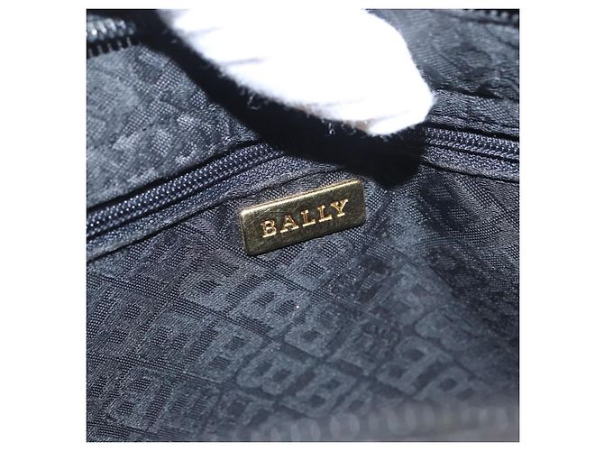 BALLY Borsa a Spalla in Pelle Nera e Oro Auth BA9031 Nero D'oro - vista 18