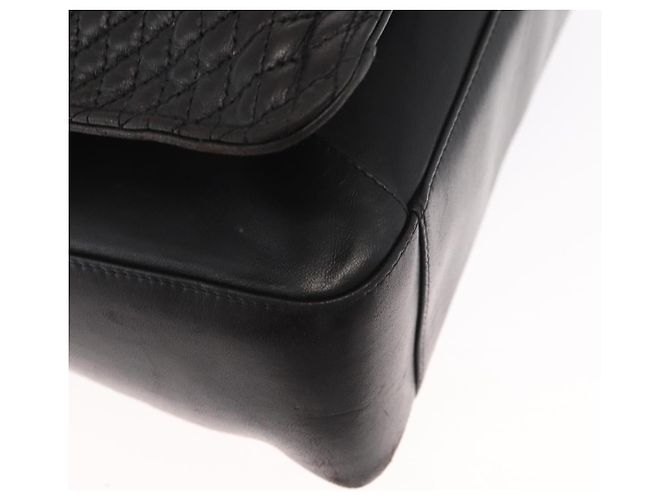 BALLY Borsa a Spalla in Pelle Nera e Oro Auth BA9031 Nero D'oro - vista 9