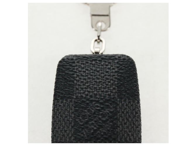 LOUIS VUITTON Portachiavi Astropill Damier Graphite M66123 LV Auth 159490M Damier ebene - vista 3