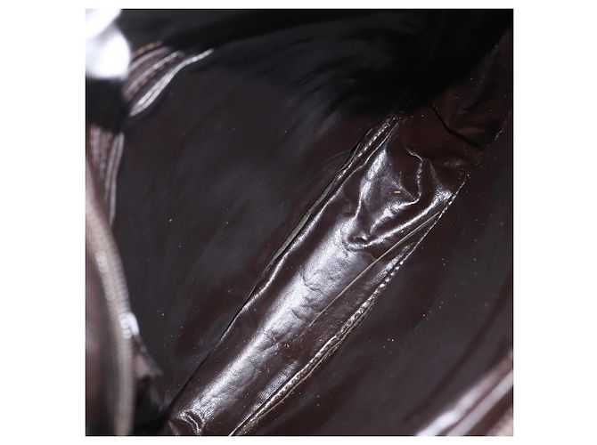 Sac à bandoulière en toile Zucca FENDI noir et marron Auth 158420 - vue 11