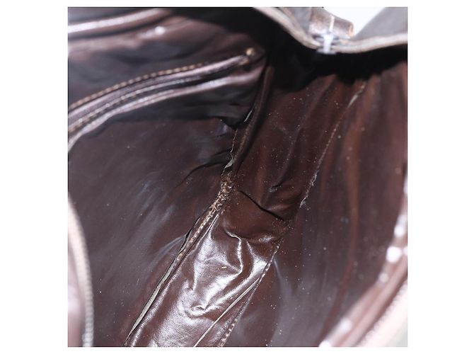 Sac à bandoulière en toile Zucca FENDI noir et marron Auth 158420 - vue 19