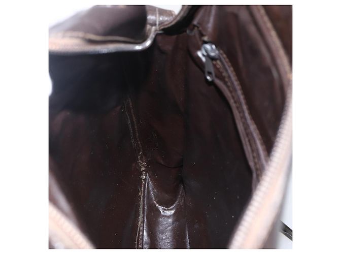 Sac à bandoulière en toile Zucca FENDI noir et marron Auth 158420 - vue 20