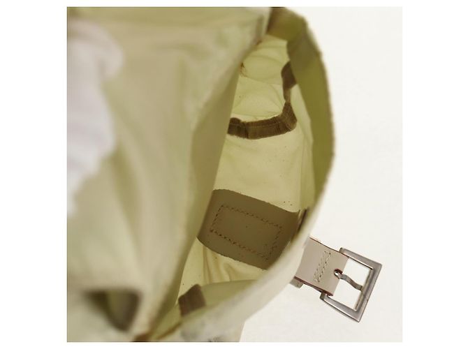 PRADA Backpack Nylon Beige Silver Auth 157776 Silvery - view 22
