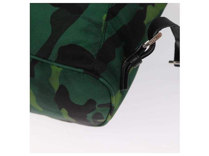 PRADA Rucksack aus Nylon grün silber authentisch 158946V - Ansicht 19