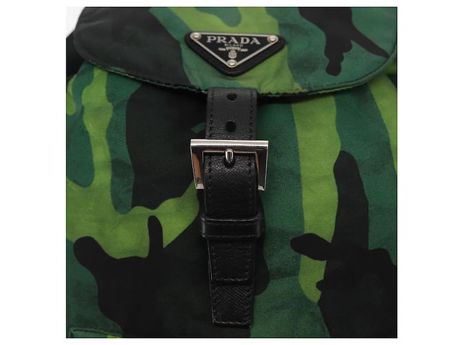 PRADA Rucksack aus Nylon grün silber authentisch 158946V - Ansicht 20