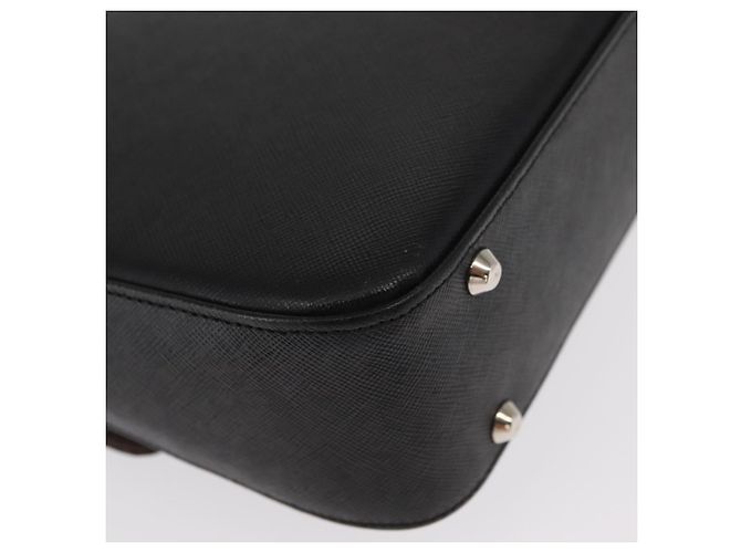 Borsa a Spalla in Pelle Nera e Oro Auth BA9035 di BURBERRY Nero D'oro - vista 15