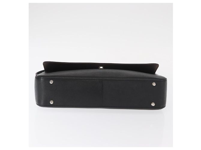Borsa a Spalla in Pelle Nera e Oro Auth BA9035 di BURBERRY Nero D'oro - vista 5