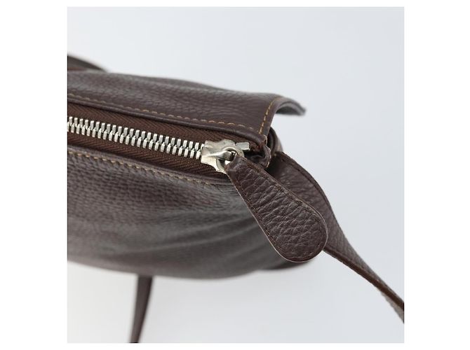 LOEWE Borsa a Spalla Pelle Argento Marrone Auth ar13857 - vista 10
