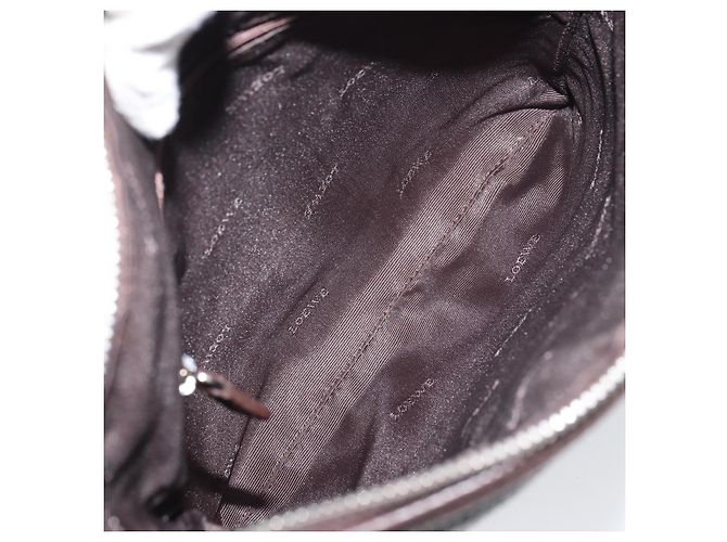 LOEWE Borsa a Spalla Pelle Argento Marrone Auth ar13857 - vista 11
