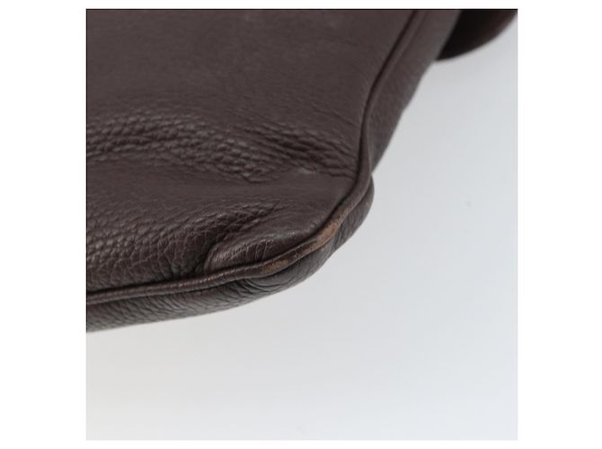 LOEWE Borsa a Spalla Pelle Argento Marrone Auth ar13857 - vista 15