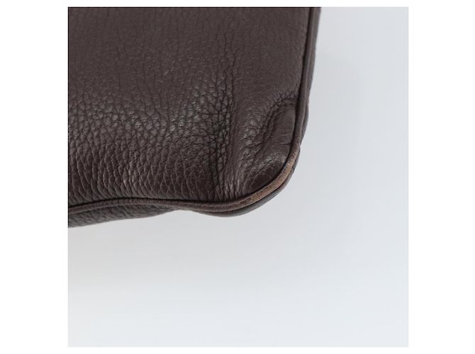 LOEWE Borsa a Spalla Pelle Argento Marrone Auth ar13857 - vista 16