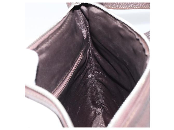 LOEWE Borsa a Spalla Pelle Argento Marrone Auth ar13857 - vista 18