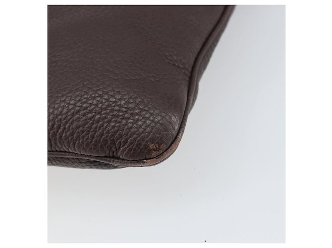 LOEWE Borsa a Spalla Pelle Argento Marrone Auth ar13857 - vista 9