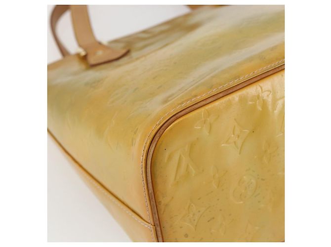 LOUIS VUITTON Borsa a Mano Houston Monogram Vernis Beige M91004 LV Auth 158036 - vista 16