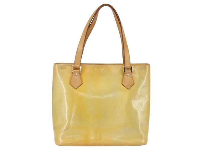 LOUIS VUITTON Borsa a Mano Houston Monogram Vernis Beige M91004 LV Auth 158036 - vista 2