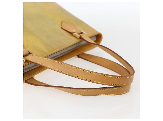 LOUIS VUITTON Borsa a Mano Houston Monogram Vernis Beige M91004 LV Auth 158036 - vista 7