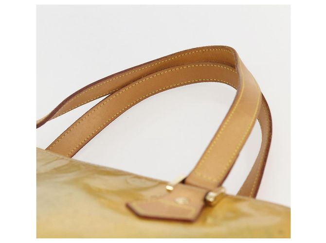 LOUIS VUITTON Borsa a Mano Houston Monogram Vernis Beige M91004 LV Auth 158036 - vista 8