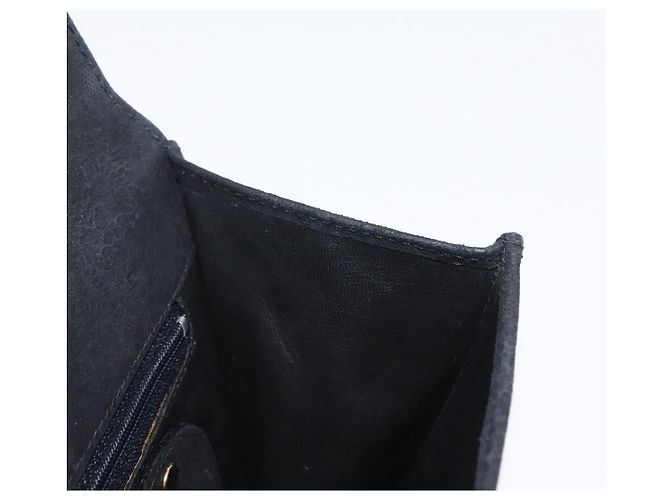 Chloé Borsa a Spalla con Catena Chloe in Camoscio Nero e Oro Auth BA9157 D'oro - vista 18