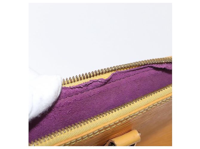 LOUIS VUITTON Borsa a Mano Epi Alma Gialla M52149 LV Auth 160665 Giallo - vista 11