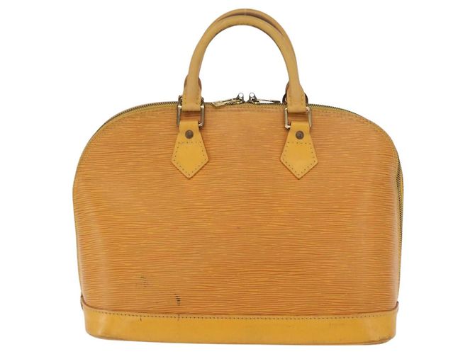 LOUIS VUITTON Borsa a Mano Epi Alma Gialla M52149 LV Auth 160665 Giallo - vista 2