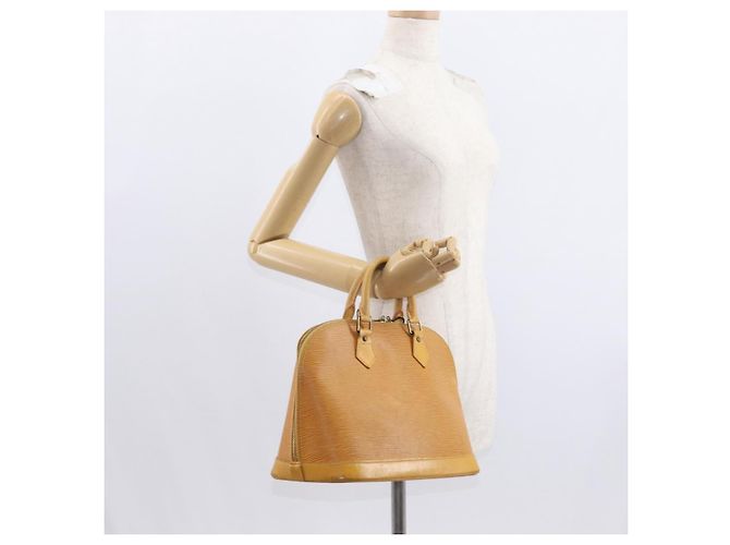 LOUIS VUITTON Borsa a Mano Epi Alma Gialla M52149 LV Auth 160665 Giallo - vista 22