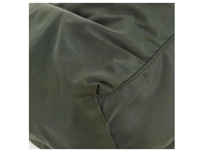 PRADA Sac à main Nylon 2 voies Vert Or Auth 157145 Doré - vue 18