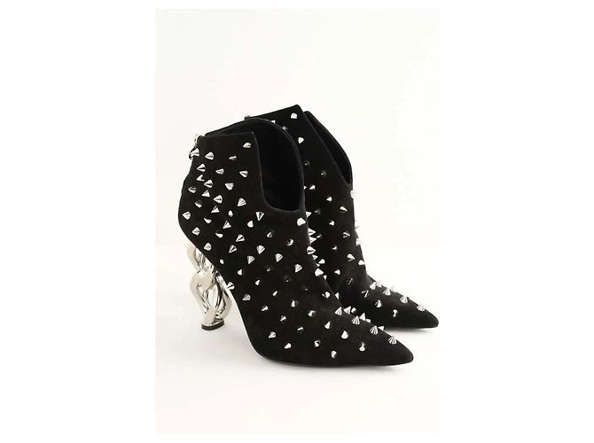 Balmain Botas de ante negro - vista 3