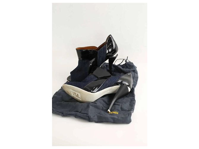 Fendi Botas de agua Azul marino - vista 6